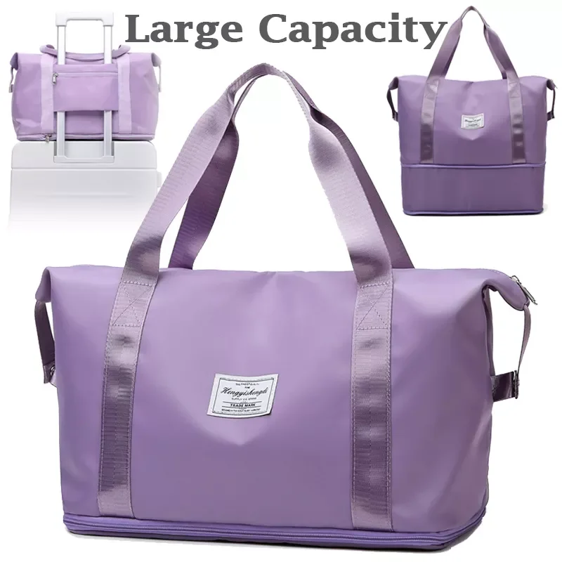 

Fashion Foldable Large Capacity Women Gym Bags Shoulder Bag Women Training Travel Handle Handbag Yoga Sport Crossbody Tote Bag
