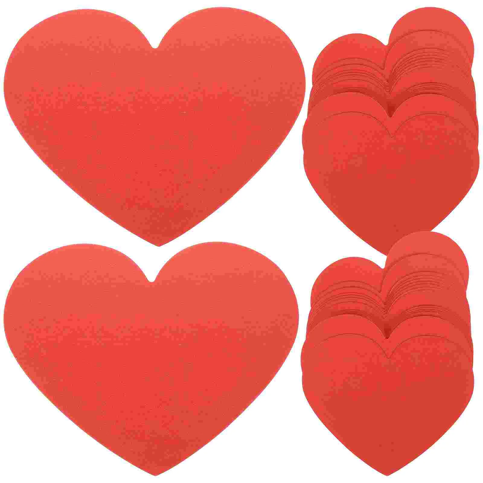

Valentine Heart Papers Love Card Red Ornaments Make Your Own Valentines Day Cards Kit