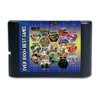 for edmds sega mega drive console game card 1000 in 1 supports genesis and megadrive