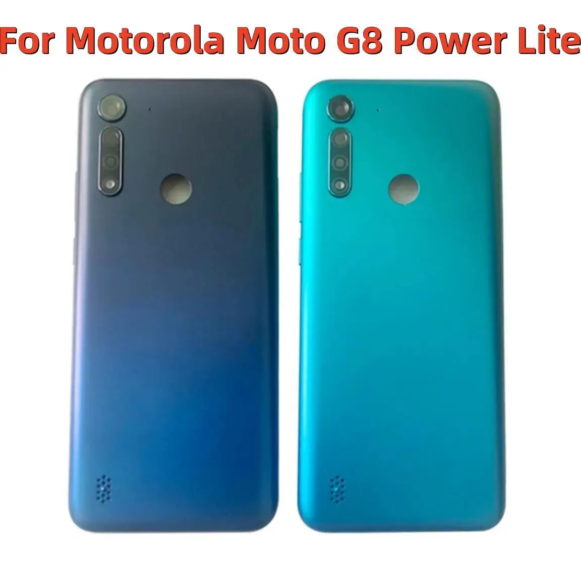 

Battery Cover Rear Door Case Housing For Motorola Moto G8 Power Lite Back Cover with Camera Frame Replacement Parts