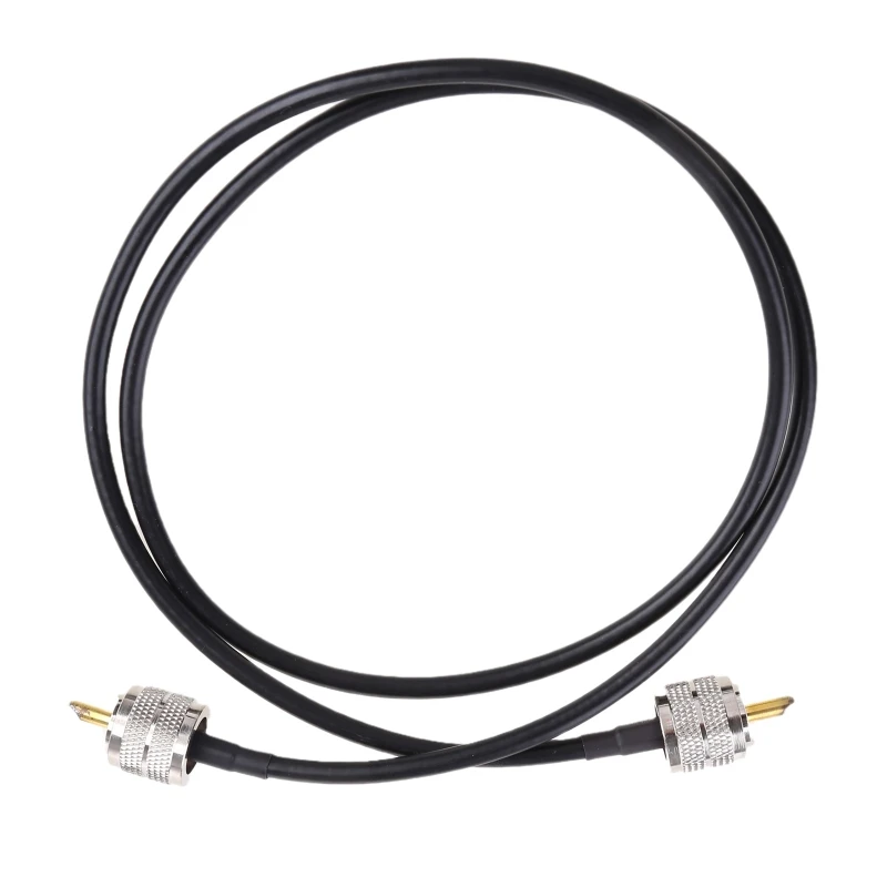 

2022 New PL259 Cable Jumper Male to Male UHF Coax Cable CB Coax Patch Cord with Low Loss RG58 50 Ohm for CB Radio HAM Radio