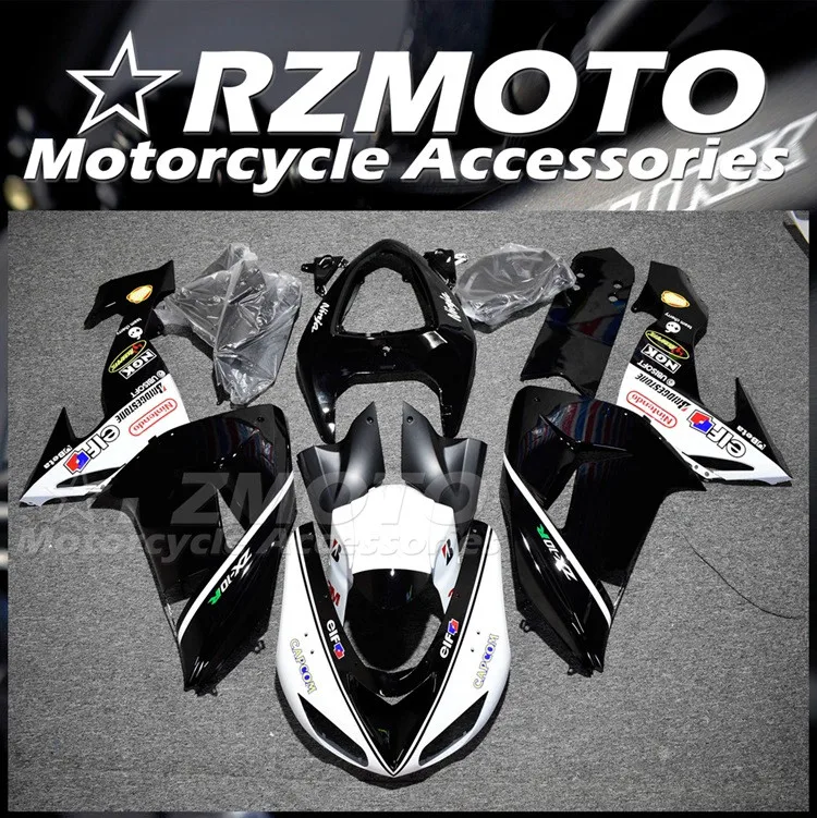 

Injection Mold New ABS Whole Fairings Kit Fit For Kawasaki Ninja ZX-10R 2006 2007 10R 06 07 Bodywork set white black
