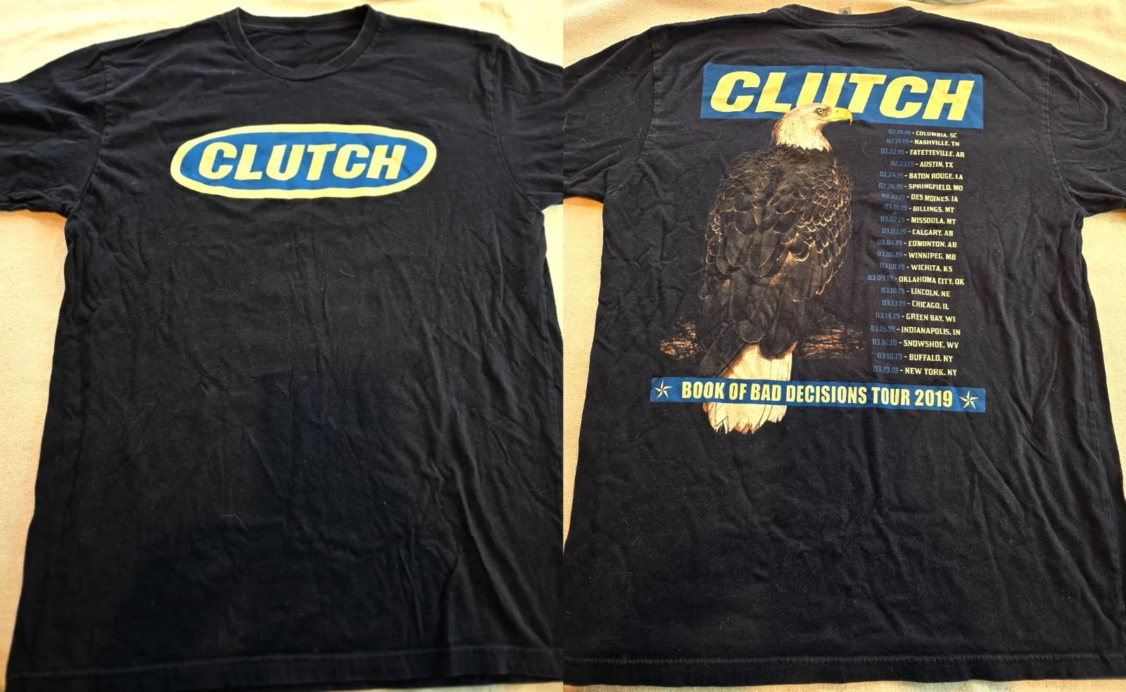 Фото Футболка Book of Bad Decisions Tour 2019 Of Clutch Band, размеры от S до 5XL, 2F2021 №1
