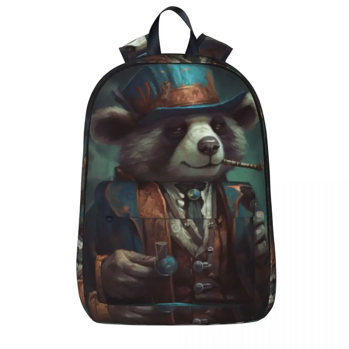 

Panda Backpack Unisex Godfather Gangster-style Breathable Backpacks Polyester Kawaii High School Bags Travel Custom Rucksack