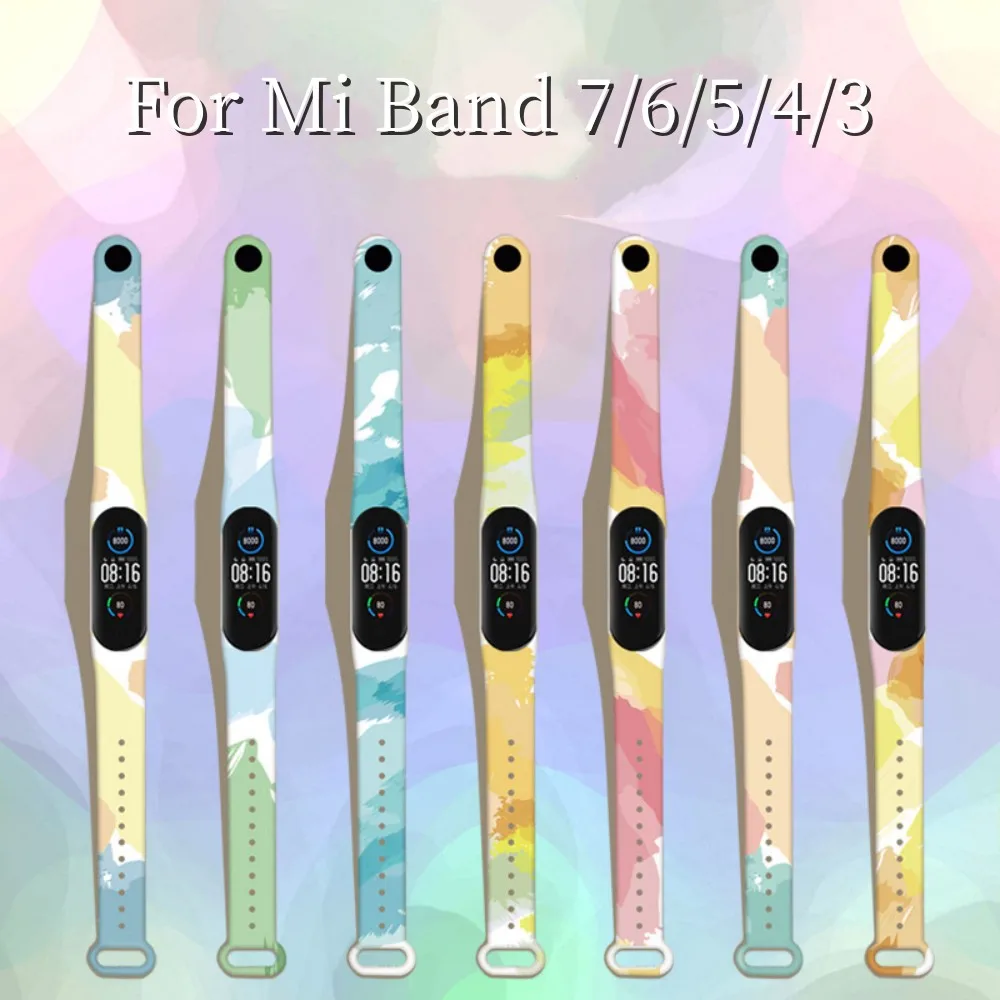 

Morandi Color Sport Strap For Xiaomi Mi band 7/6/5 Smart Watch Accessories Wristband Bracelet For xiaomi miband 4/3 straps