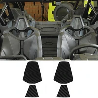 carbon fiber seat headrest panel cover trim sticker decoration for polaris rzr pro xp ultimate 2021 2022 utv accessories