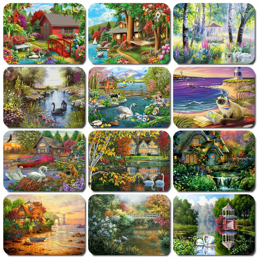 

HUACAN Раскраска по номерам городской пейзаж для гостиной на холсте уникальный подарок акриловая картина по номерам дом