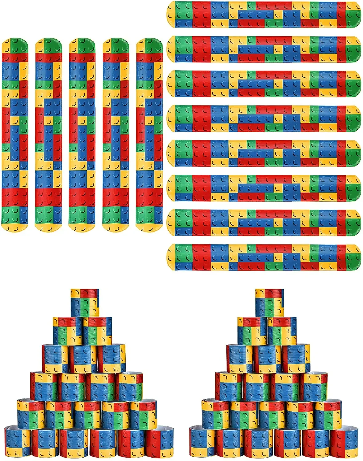 Браслет из кирпича 10 шт. красочный браслет для вечеринок мальчиков и девочек