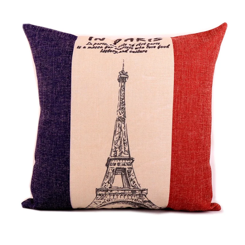 

Cotton Linen Pillow Case American National Flag Cushion Cover Nordic Case Throw Pillows for Home Bed Sofa Decorative Living Room
