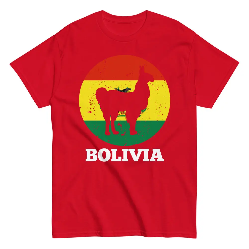 Патриотический болианский | Любитель ламы Флаг Боливии с футболкой альпака