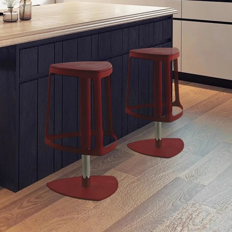 Регулируемый барный стул европейские современные красные барные стулья стойка