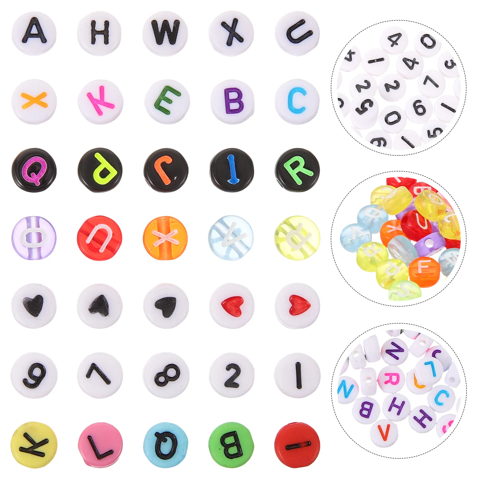 

1900pcs Letter Beads Acrylic Letter Beads Acrylic Spacer Beads Acrylic Beads Alphabet Beads