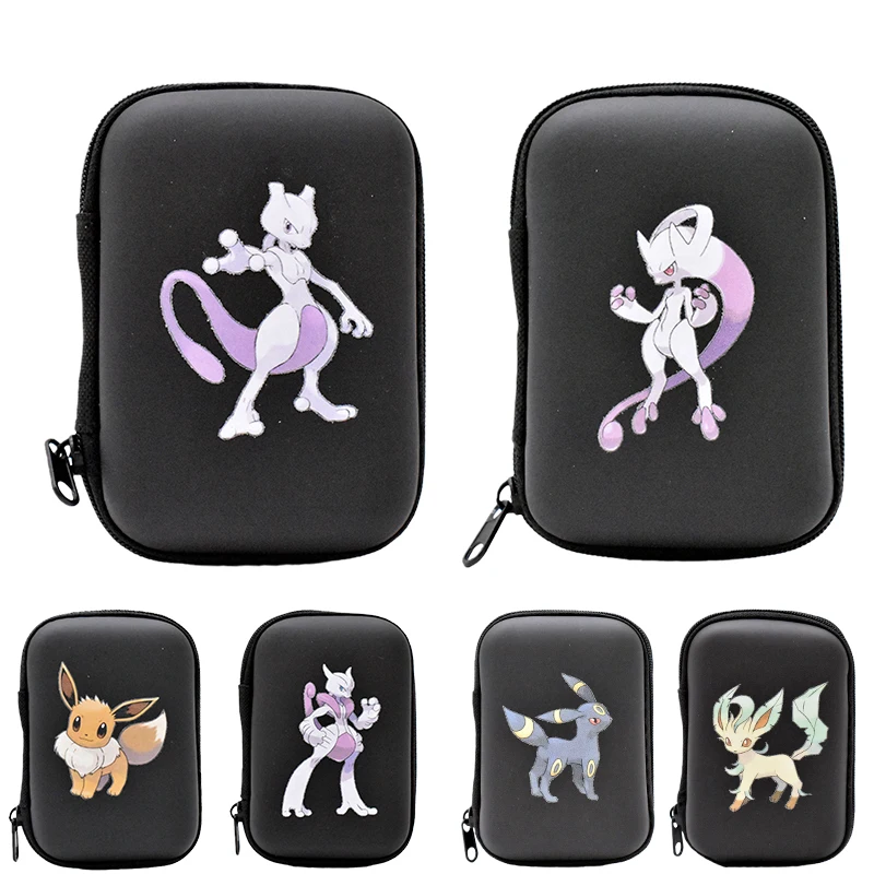 

NEW Pokemon Cards Covers Pouch Pikachu Album Book 50 Capacity Card Holder Album Hard Case Book Holder Game Card Earphone Box Toy