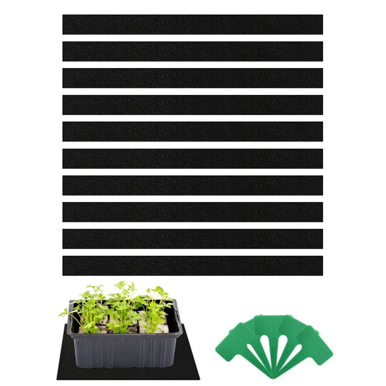 

Self-Watering Capillary Mat Automatic Plant Watering System 10Pcs Watering Pads With Plant Labels Easy To Absorb Gardening