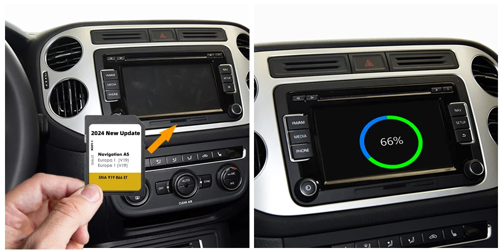 Для VW Sharan 7N из 2015 г. Обновление AS V19 Карта GPS-системы Навигация SD 32 ГБ