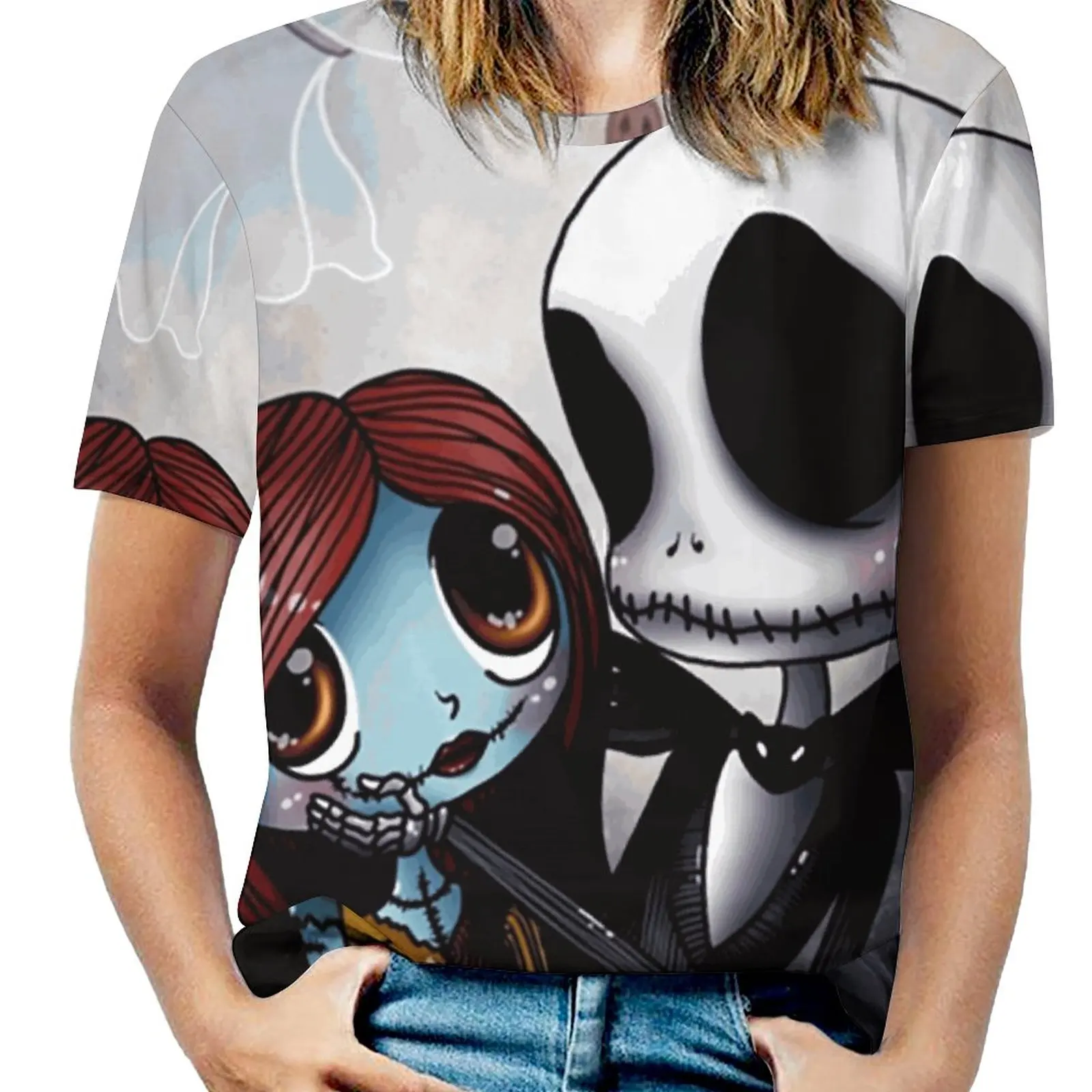 

Женская футболка с коротким рукавом и круглым вырезом, с принтом