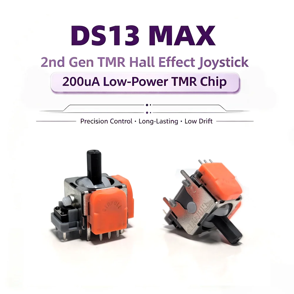Фото 2/10 шт. электромагнитный джойстик ginFull DS13 MAX Angle TMR для PS5 PS4, 3D аналоговый стик 2-го поколения с магнитным сопротивлением №4