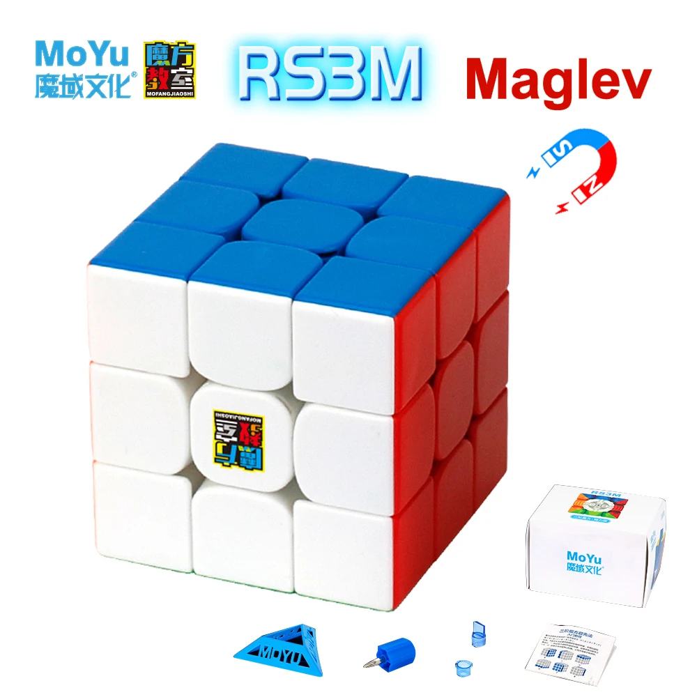 

MOYU RS3M 2021 3x3 магический куб maglevв 3 × 3x3 профессиональный Магнитный куб скоростной головоломка фиджет-игрушки для детей MF8880 MF8900