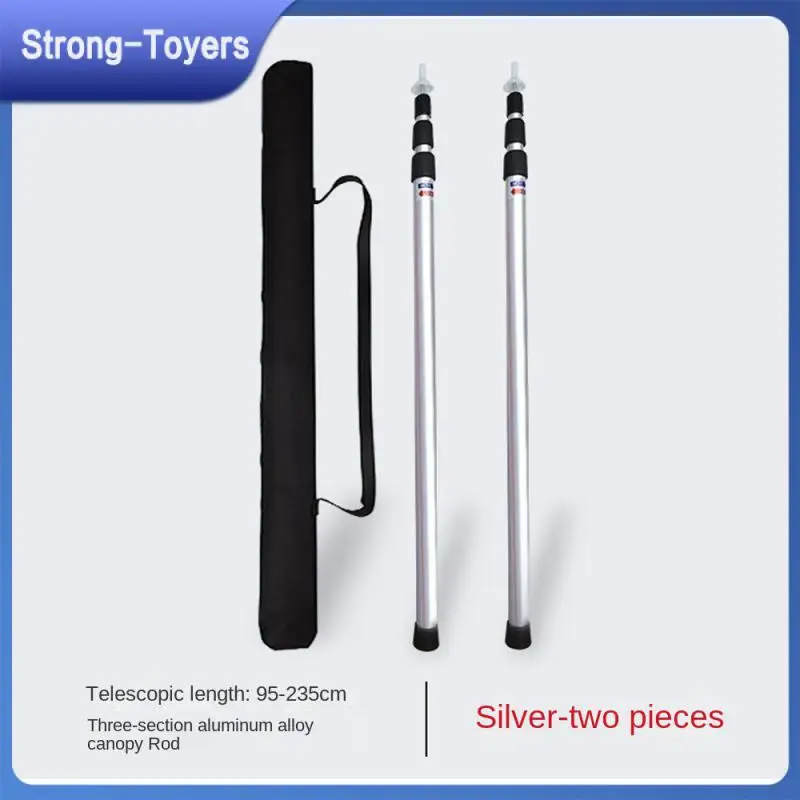 

Стойка для палатки, вместительная уличная стойка с 3 отделениями, ручка поддержки для фойе, палатки, оборудование для кемпинга, алюминиевый ...