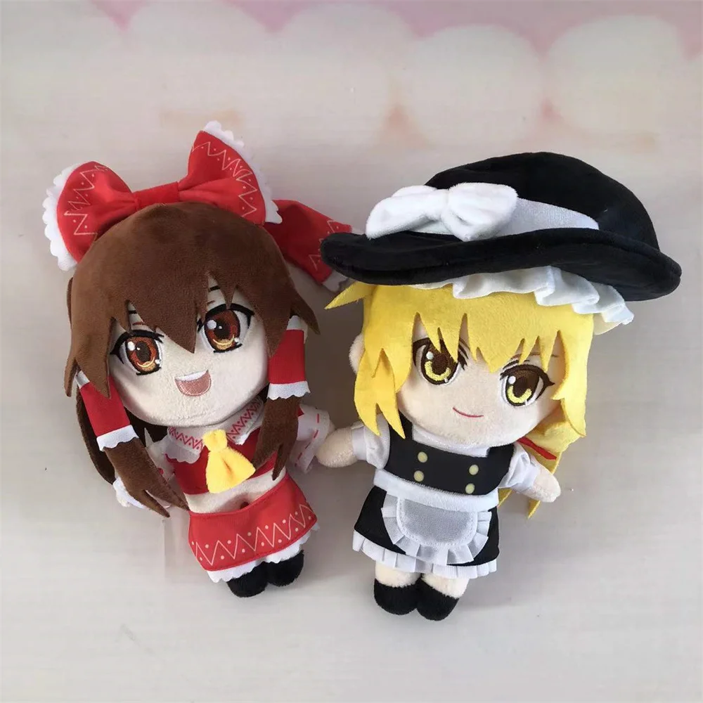 1/2 шт. кукла плюши проект TouHou Hakurei Reimu Kirisame Marisa мягкая игрушка для фанатов