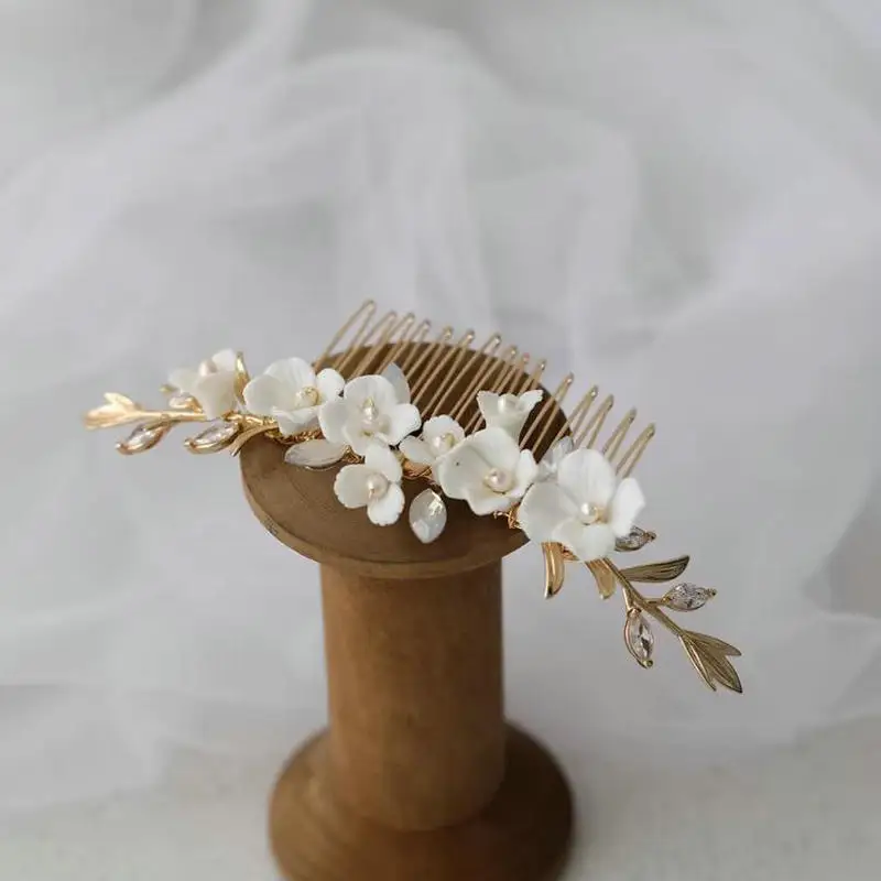 Leaf Opal Cryatal Headpiece Wedding Accessories