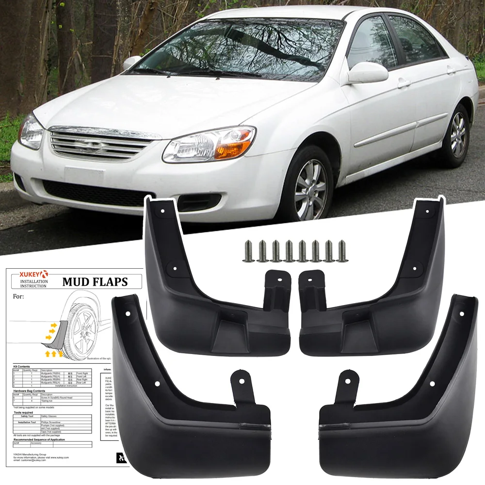 

4 шт., брызговики для KIA LD CERATO Spectra Sephia 4dr Sedan 2007 2008 2009