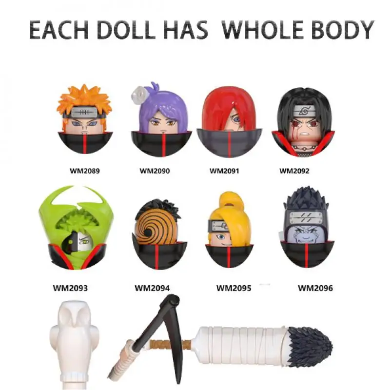 

WM6106 Naruto Blocks yahiko konan nagato uchiha itachi Mini Action Figures Bricks Building Blocks Diy Assembly Toys