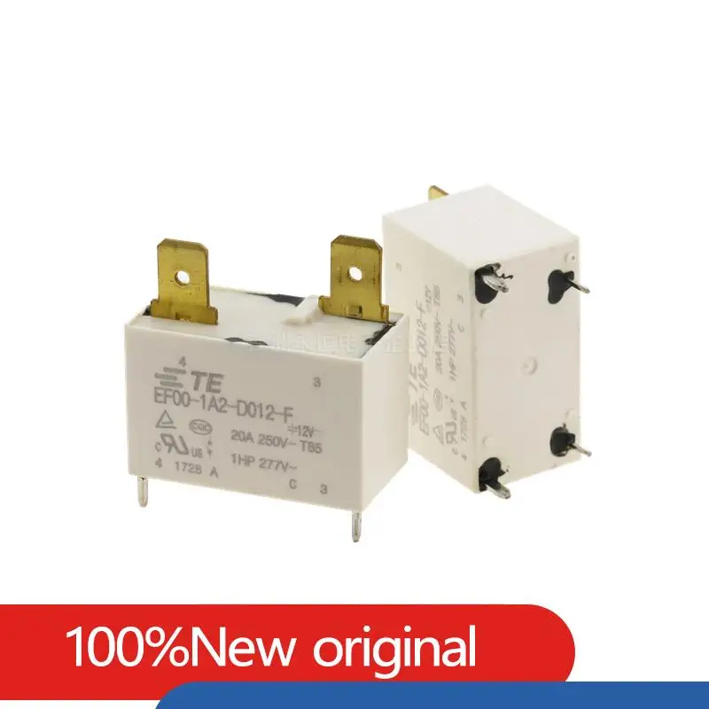 

2PCS 12V TE TYCO relay EF00-1A2-D012-F EF00 1A2 D012 F Air conditioning relay DC12V 12VDC 4PIN replace 102F/G4A/891WP