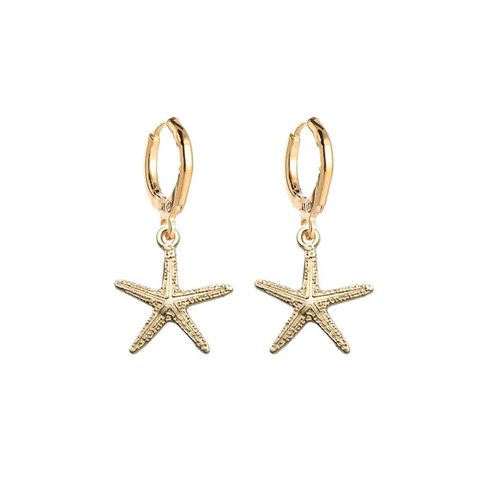 Золотые серьги-капельки Chenya