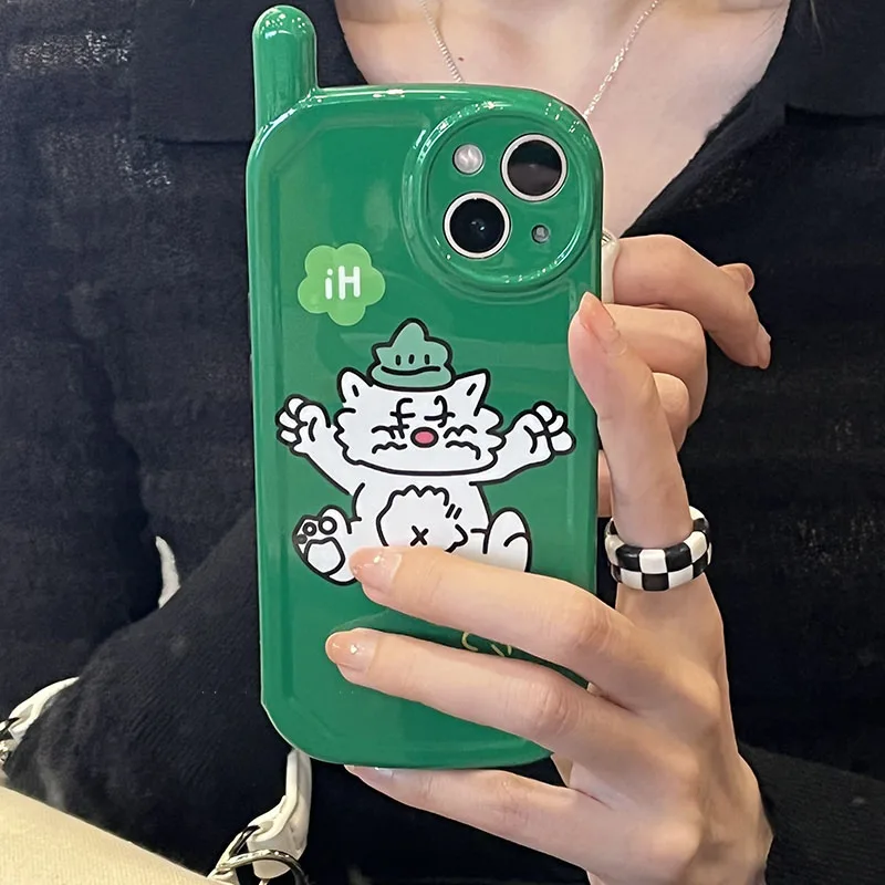Японский корейский милый мультяшный забавный медведь мягкий телефонный чехол