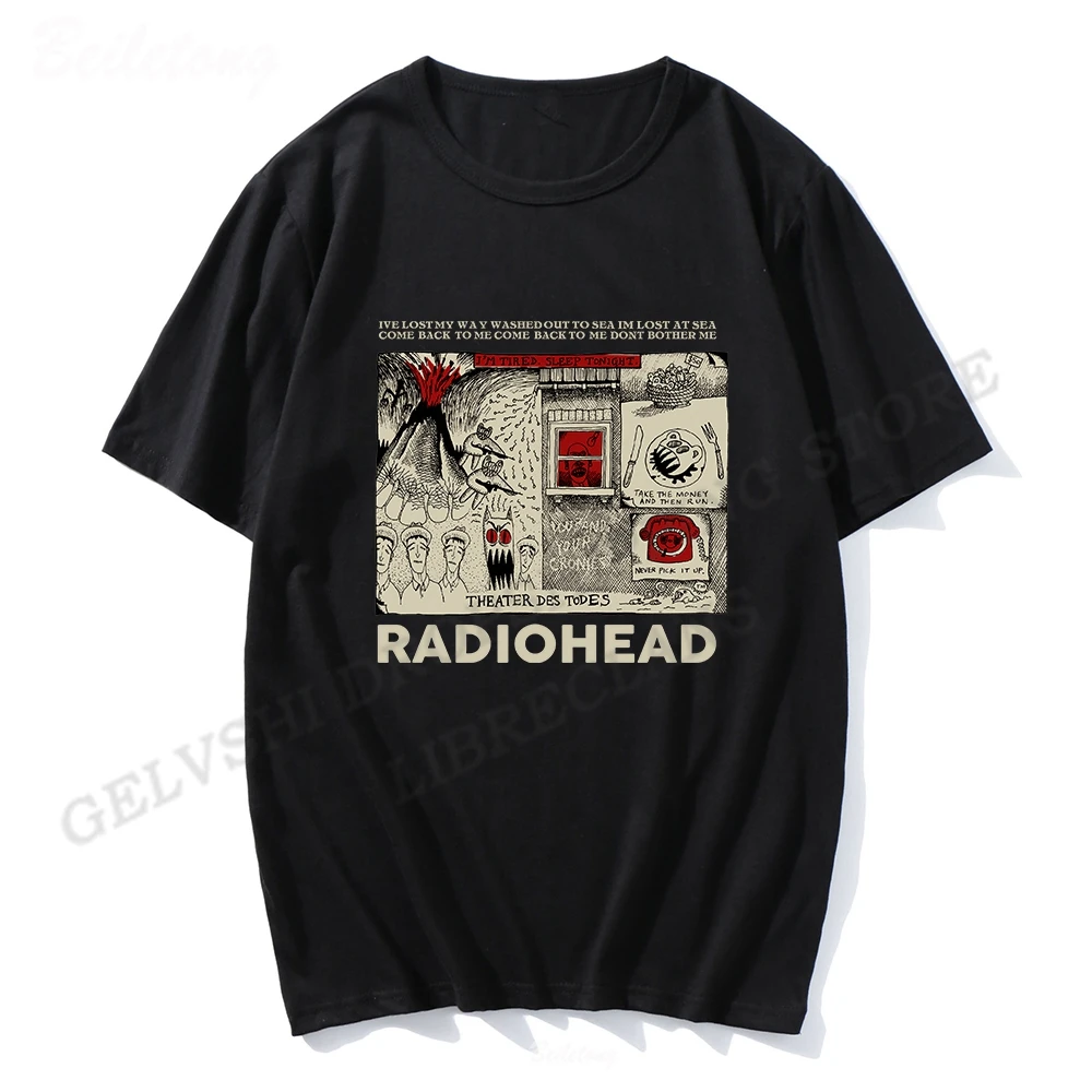 

Radiohead T Shirt Men Women Fashion Cotton T-shirts Kids Hip Hop Tops Tees Rock Band Camisetas Music Album Tops Vintage Tshirt