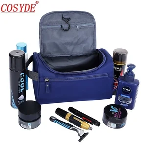 Дорожная сумка для макияжа на молнии, Женская водонепроницаемая подвесная сумка для туалетных принадлежностей для мужчин, портативный мужской набор для умывания, органайзер, нейлоновая сумка для макияжа
