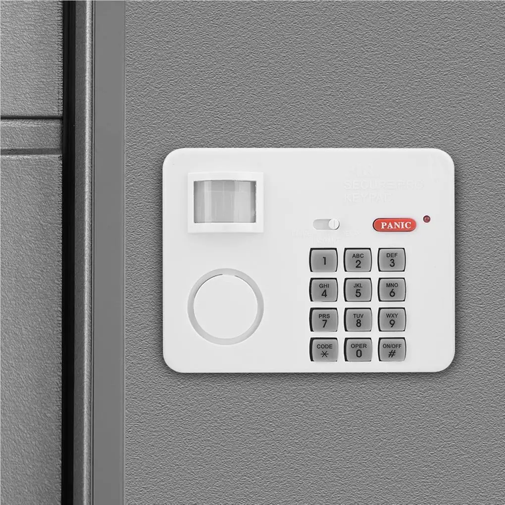 

Wireless Motions Sensor Alarms Kitchen Security Keypad Infrared Detectors Device for Household Office Warehouse