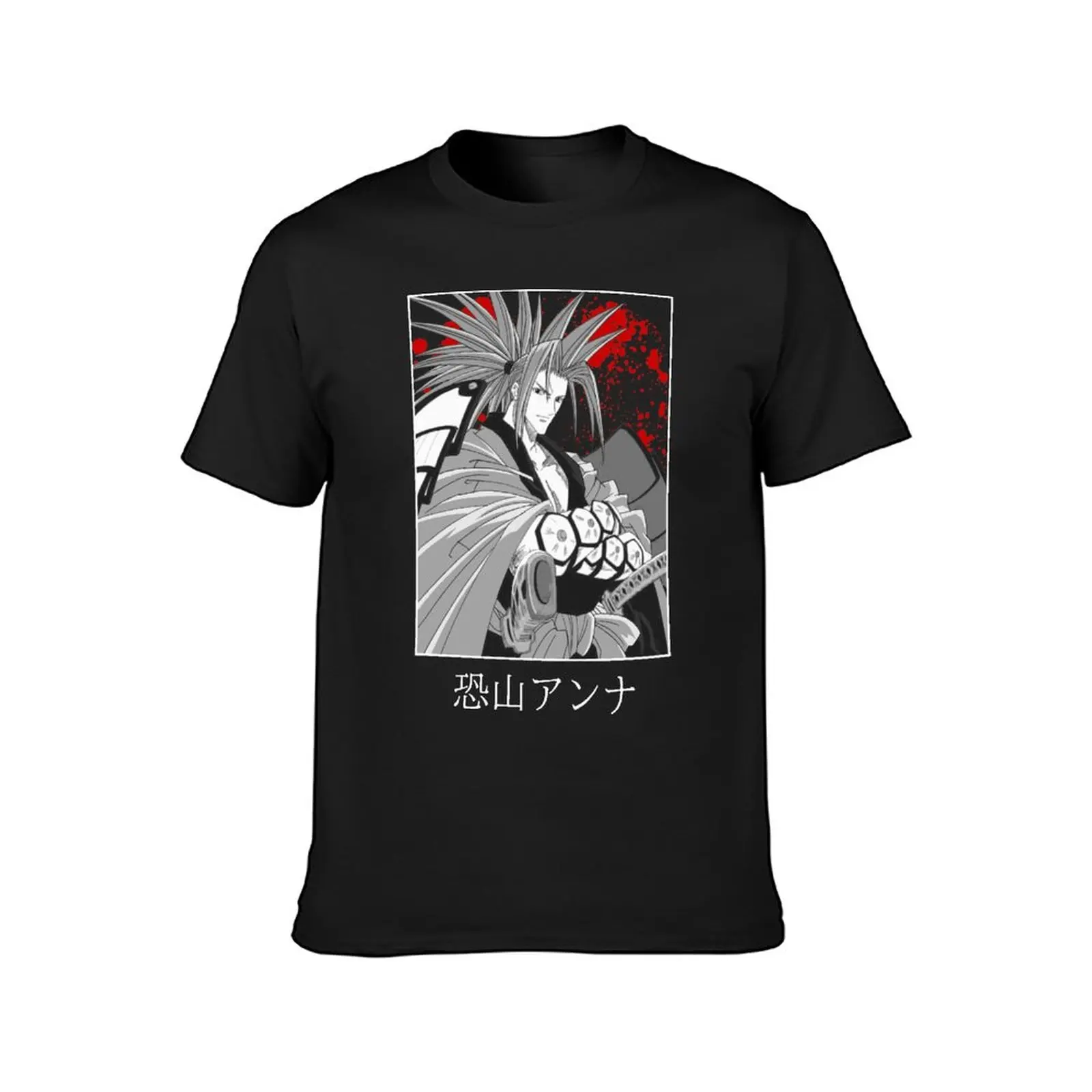 

Mens T Shirt Shaman King Amidamaru Basic T Shirts Otaku Mecca Anime Amidamaru Soul 100 Cotton Print T-Shirt Short Sleeves Tops