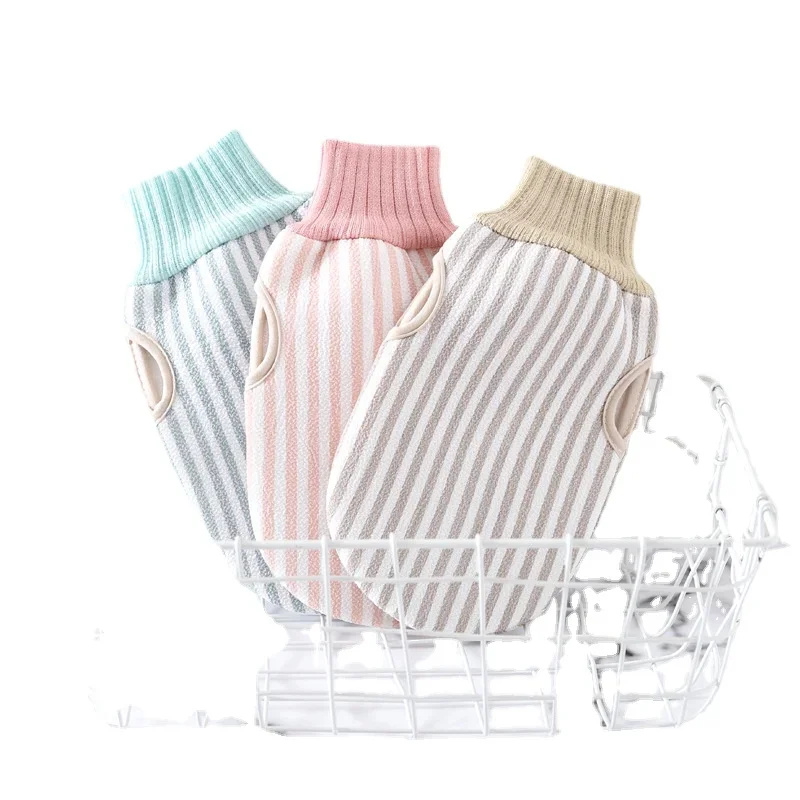 Новое маленькое простое однотонное банное полотенце в Вертикальную Полоску