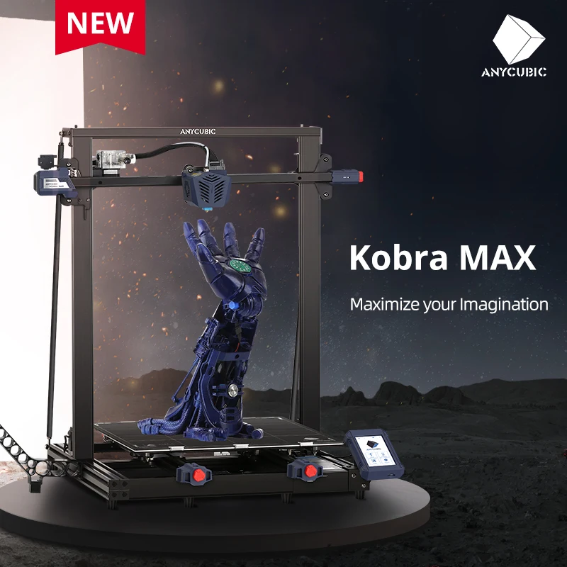 3D принтер серии FDM ANYCUBIC Vyper Mega S X Pro Chiron Kobra Max большой размер автовыравнивание s |