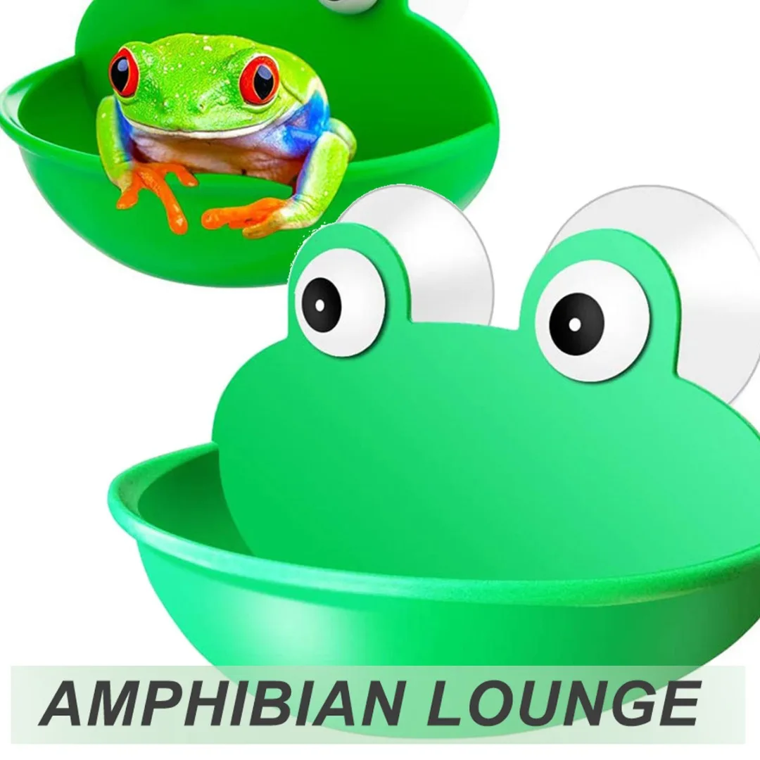 

Creative Frog Pattern Holder Durable Plastic Habitat Pet Climbing Stand Portable Fish Tank Frog Tadpole Supplies