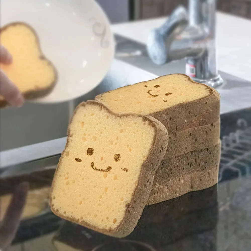 

Губки для мытья посуды в форме тостов, 1 шт