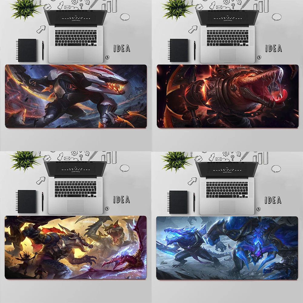 Игровой коврик для мыши League of Legends Renekton, Большой Коврик Для Мыши для ПК, игровой компьютерный коврик для мыши, большой коврик для мыши, коврик для клавиатуры, Настольный коврик