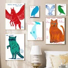 Картина на холсте с изображением тигра, пингвина, Кита, птицы, лошади, собаки