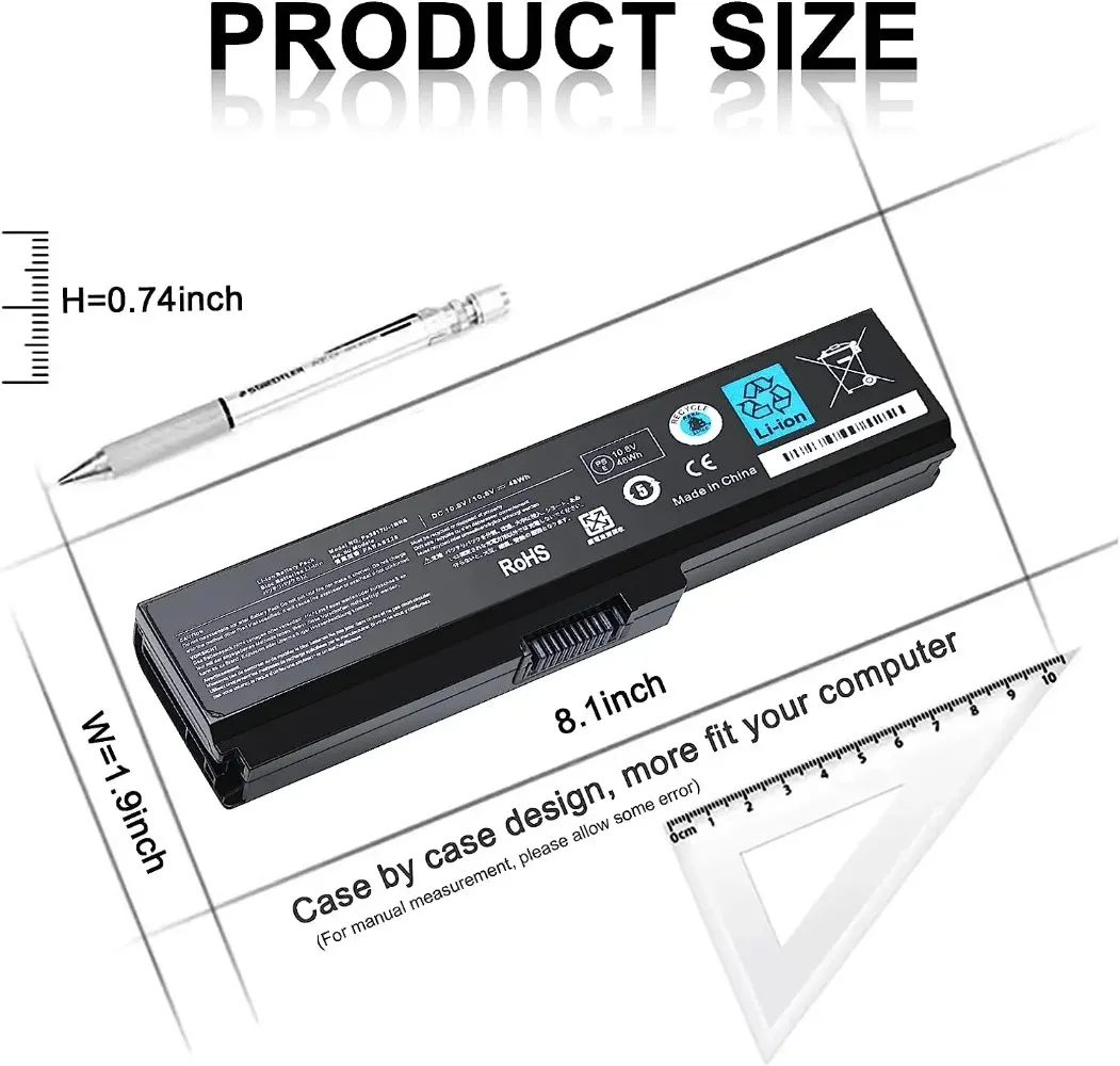 Аккумулятор для ноутбука Toshiba Satellite C655 L655 L755 C675 C675D L645 L645D L655D L675 L675D L745 L755D P745 P755