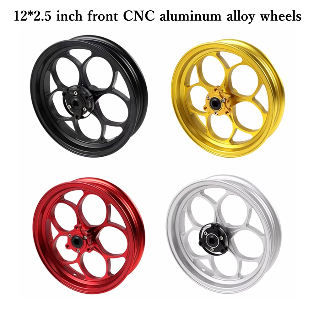 

New CNC Forged 12*2.5 inch 3 Hole Aluminum Wheels Motorcycle Front Wheel Rims Universal For M3 RSZ Niu N1S/U+ E-Scooter Modify