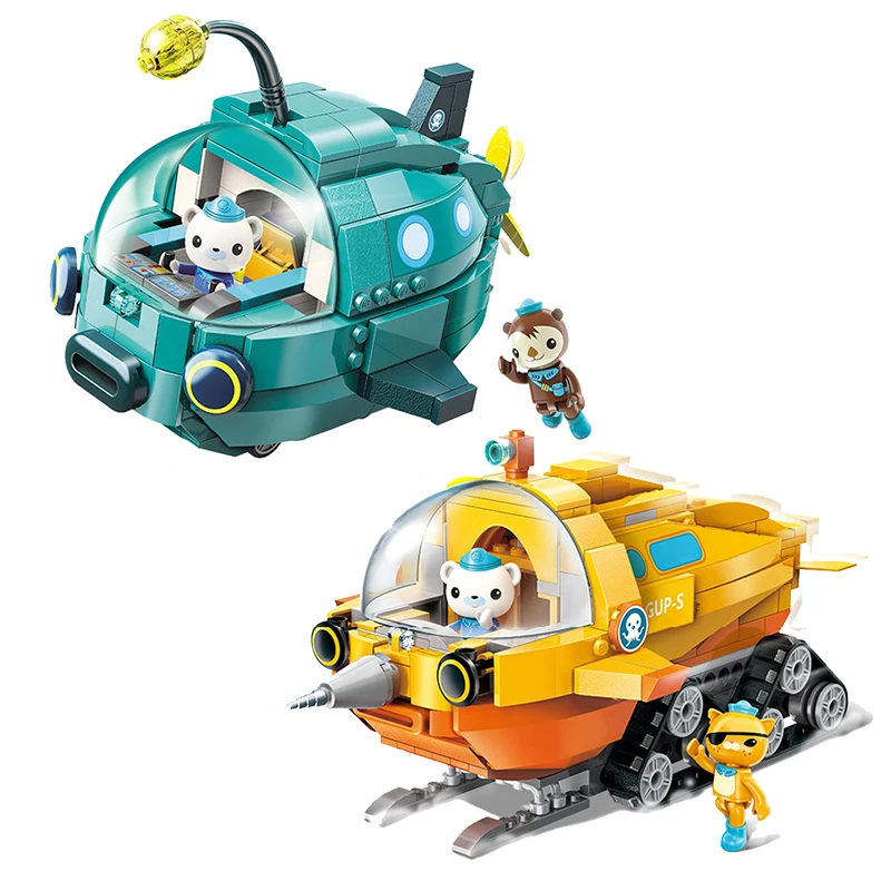 

Creative Ideas Octopus Building Block Octo-Pod Octopod Playset GUP-A GUP-S Barnacles kwazii peso Inkling Educational Bricks Toy
