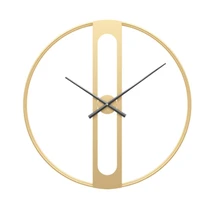 round metal clock