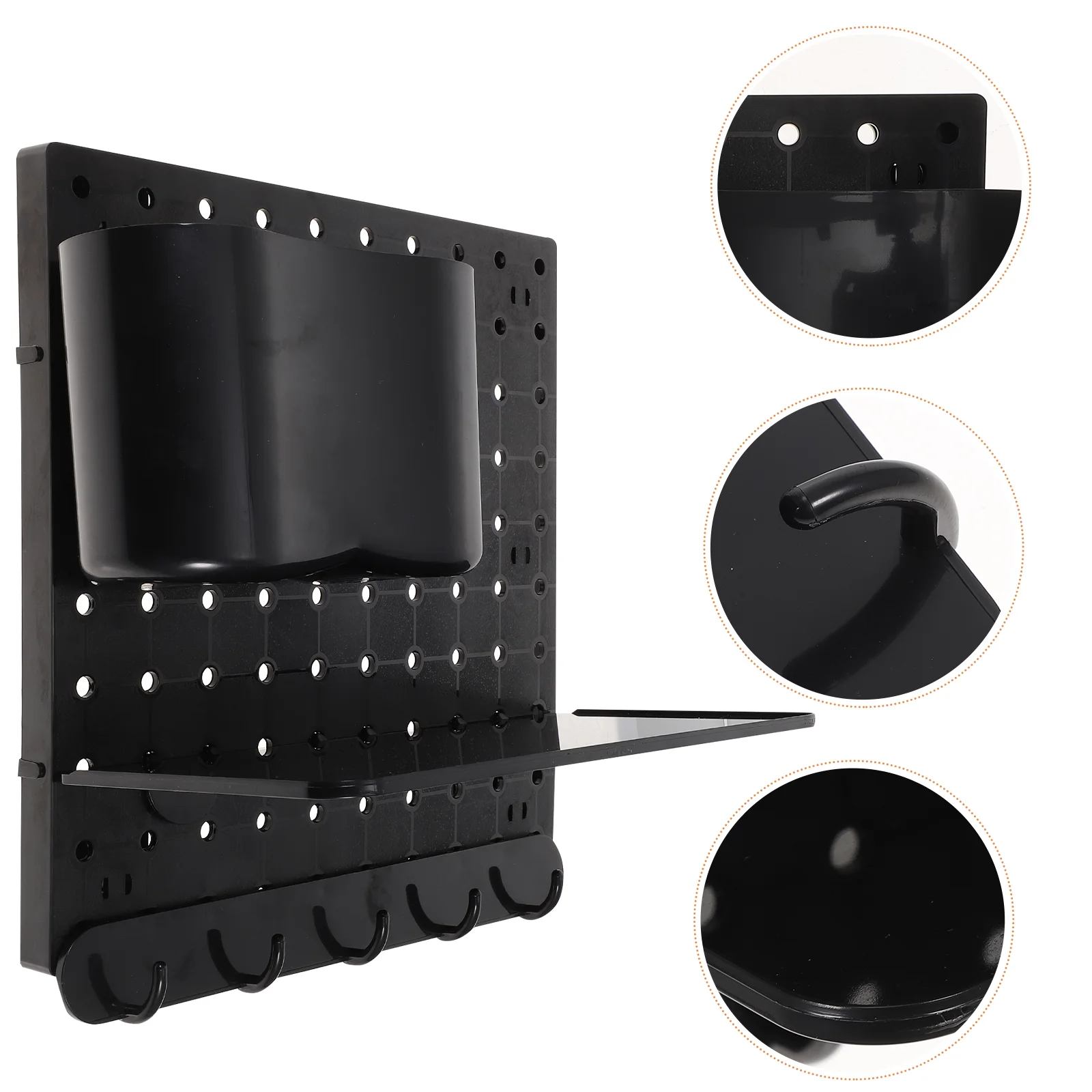 

1 Set Wall-mounted Decorative Multifunctional Wall Mount Display Pegboard Wall Display Organizer for Living Room Home Kitchen