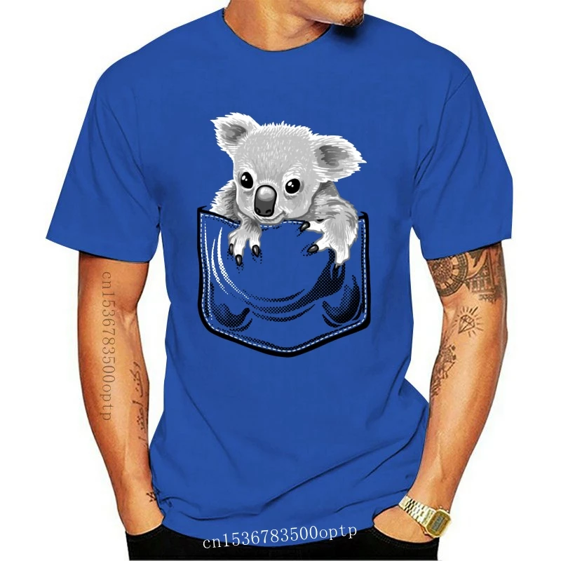 

Мужская футболка с надписями и карманами koala