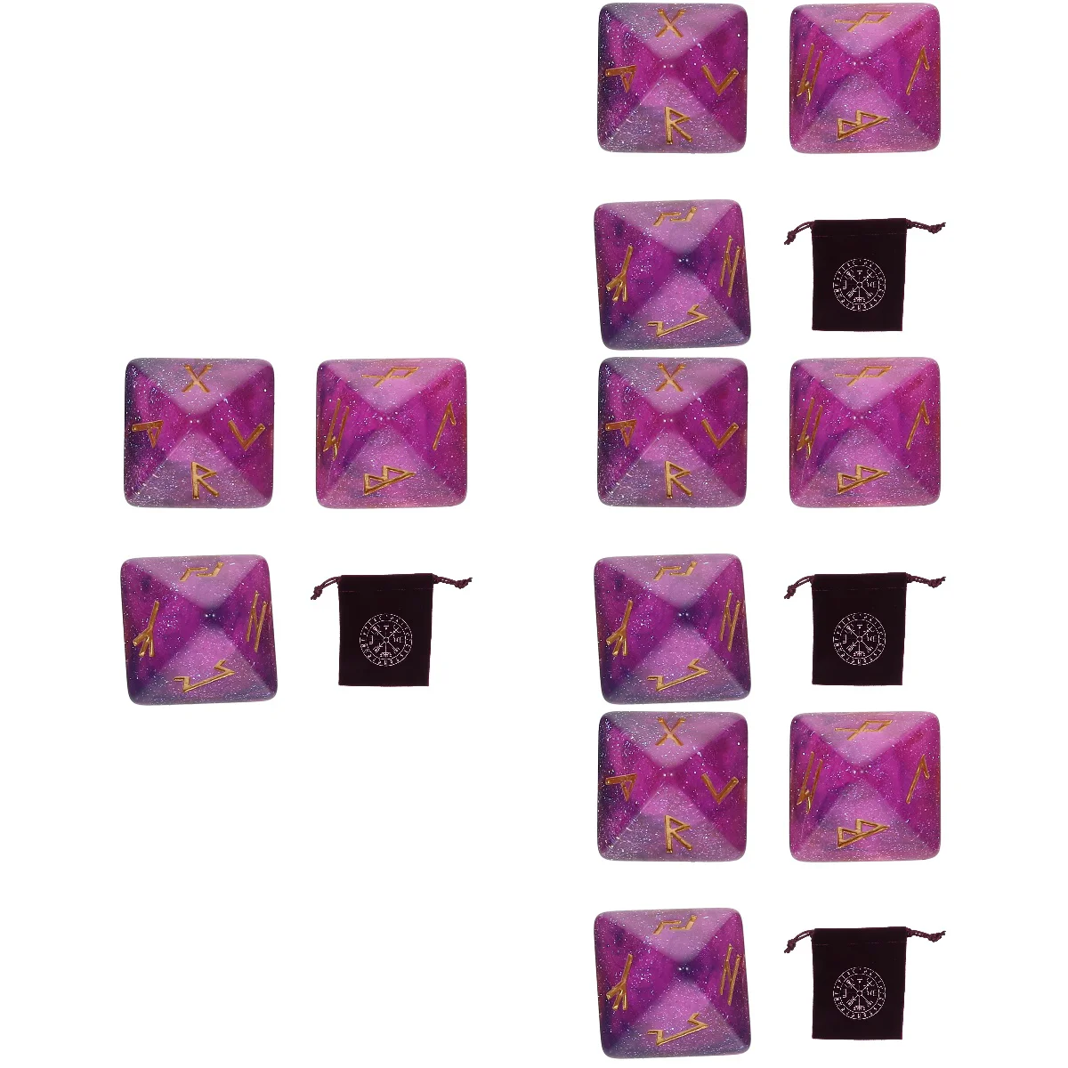

4 набора полигедрических кубиков рунированные полимерные кубики созвездия искусственная ретро ручная игрушка