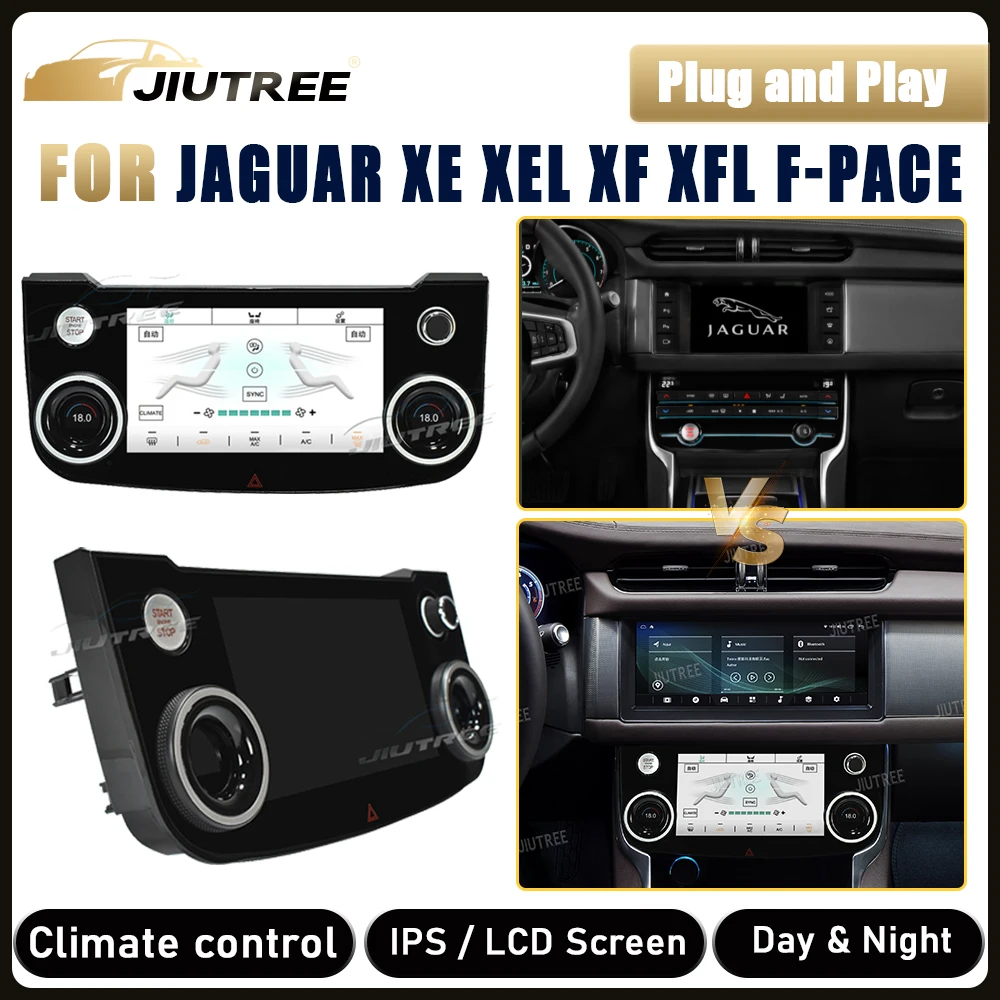 

Панель переменного тока для Jaguar XE XEL XF XFL F-PACE 2015 2016 2017 2018 2019, кондиционер, сенсорная панель для контроля климата, ЖК-экран