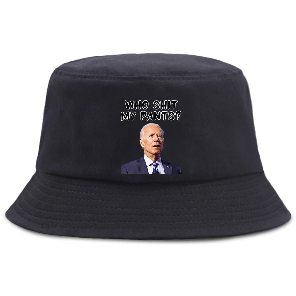 

Brandon - Who Shit My Pants Caps Women Funny Fedoras Harajuku Hat Male Unisex Casual Sunbonnet Fashion Fishing Bucket Summer Cap