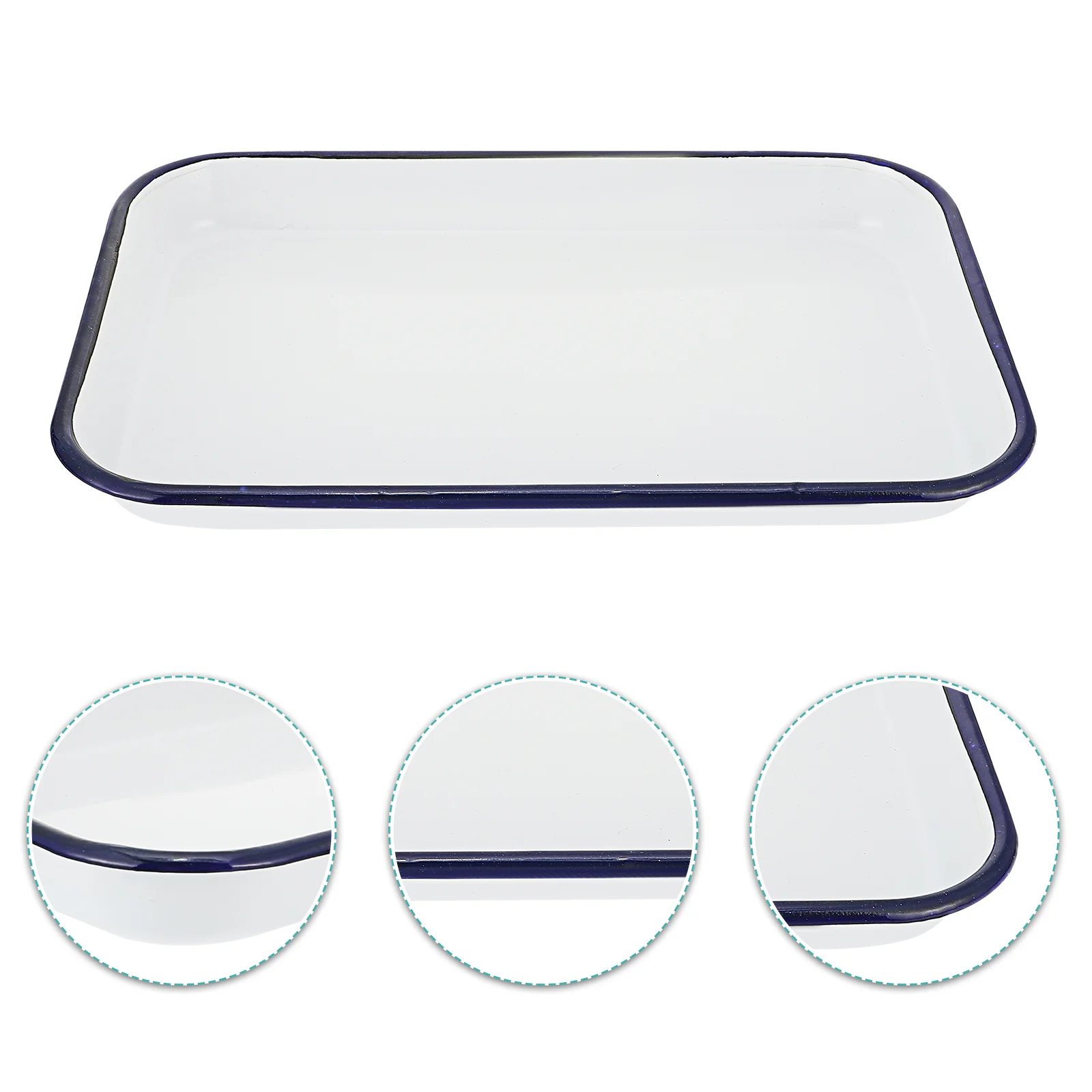 

Vanity Chair White Enamel Square Plate Laboratory Sterilized Tray Rack Chinese Organizer